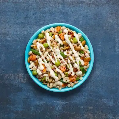 Nando's Summer Grains on a Metallic Blue Background